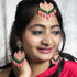 Peach & Green Enamel Kundan Earrings & Maang Tikka Set from Trenzify Store.