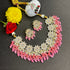 Peach Kundan Necklace Set from Trenzify Store.