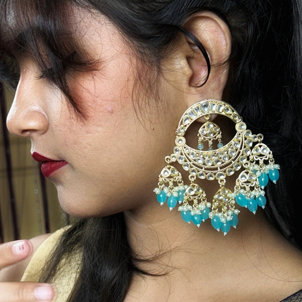 Pearl Chandbali Earrings from Trenzify Store.