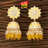 Floral Meenakari Kundan Jhumka Earrings from Trenzify Store.