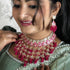 Rani Pink Meenakari Necklace Set from Trenzify Store.