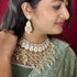 White Meenakari Necklace Set from Trenzify Store.