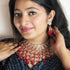 Red Meenakari Necklace Set from Trenzify Store.