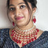 Red Meenakari Necklace Set from Trenzify Store.