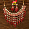 Red Meenakari Necklace Set from Trenzify Store.