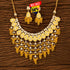 Yellow Meenakari Necklace Set from Trenzify Store.
