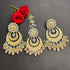 Golden Yellow Enamel Earrings & Maang Tikka Set from Trenzify Store.