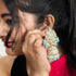 Elegant Kundan Jhumka Earrings from Trenzify Store.