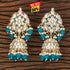 Elegant Kundan Jhumka Earrings from Trenzify Store.
