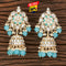 Elegant Kundan Jhumka Earrings from Trenzify Store.