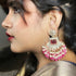Pink Beaded Kundan Earrings from Trenzify Store.