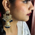 Kundan & Beaded Statement Chandbali Earrings from Trenzify Store.