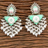 Boho Meenakari Pearl Cascade Earrings from Trenzify Store.