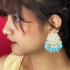 Kundan Stud Earrings with Bead Drops from Trenzify Store.