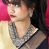 Oxidized Tribal Temple Necklace Set from Trenzify Store.