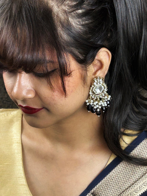 Antique Mehndi Polish Earrings