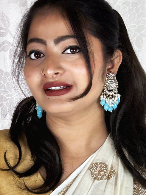 Antique Mehndi Polish Earrings