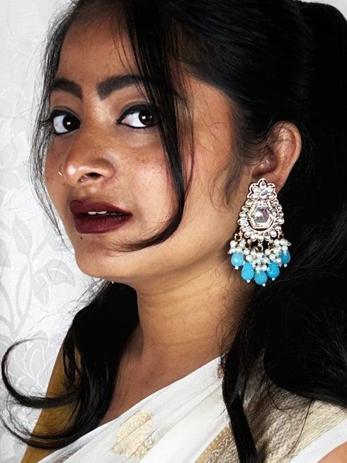 Antique Mehndi Polish Earrings