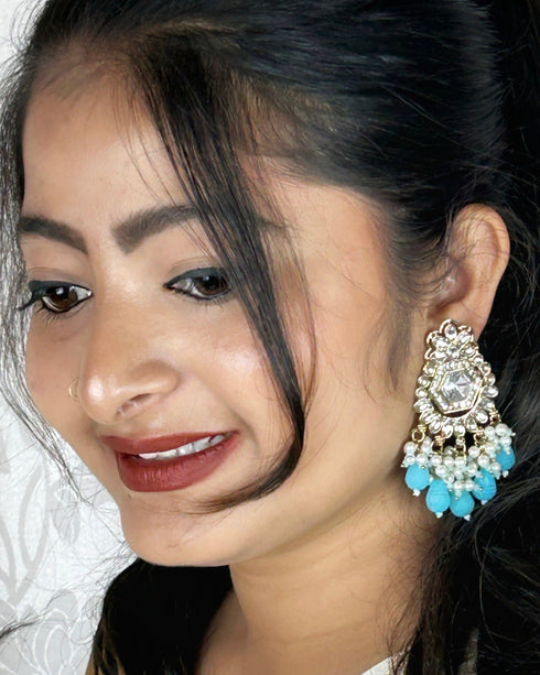 Antique Mehndi Polish Earrings