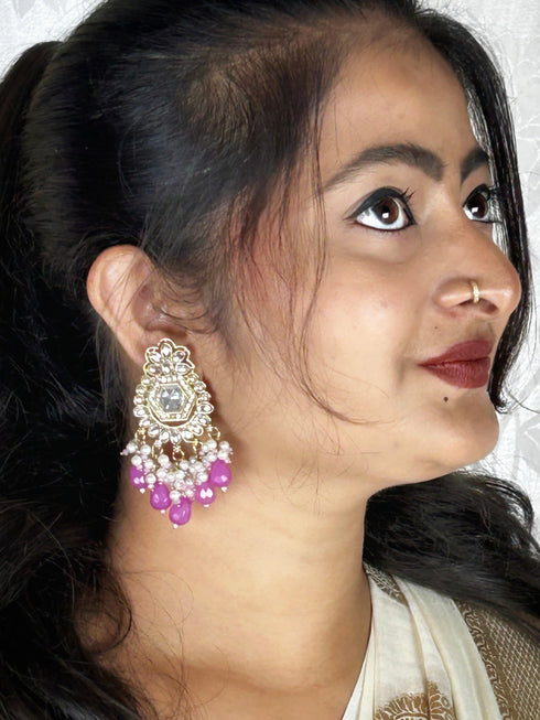 Antique Mehndi Polish Earrings