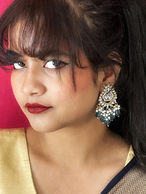 Antique Mehndi Polish Earrings