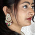 Kundan Pearl Chandbali Earrings from Trenzify Store.