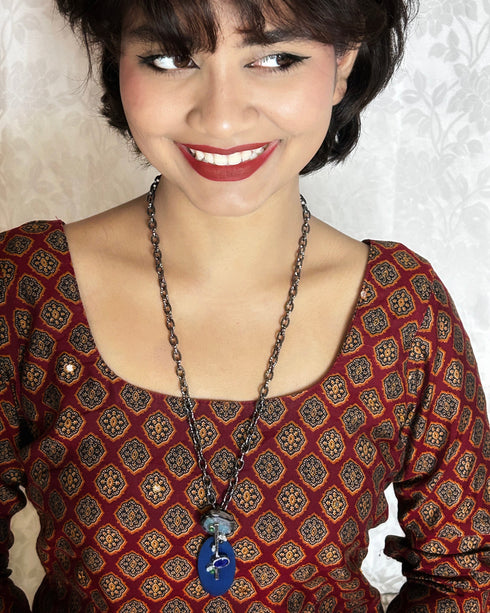 Azure Oxidized Necklace from Trenzify Store.