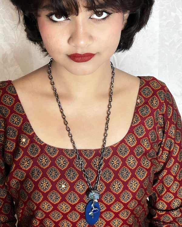 Azure Oxidized Necklace from Trenzify Store.
