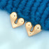 Anti Tarnish Sleek Heart-Shaped Stud Earrings from Trenzify Store.
