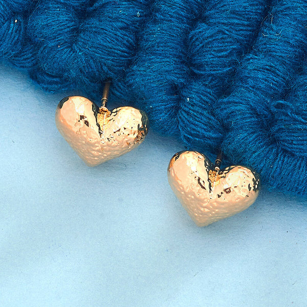 Elegant Heart-Shaped Stud Earrings from Trenzify Store.
