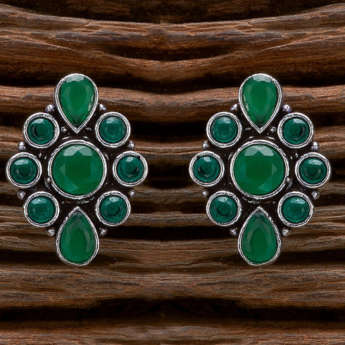 Vintage Gemstone Stud Earrings from Trenzify Store.