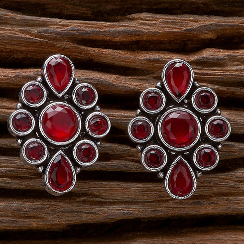 Vintage Gemstone Stud Earrings from Trenzify Store.