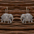Oxidized Silver Elephant Dangler Earrings from Trenzify Store.