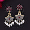 Dual-Tone Temple Drop Earrings from Trenzify Store.