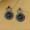 Antique Finish Round Stud Earrings from Trenzify Store.
