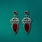 Vintage Silver Elephant & Ruby Drop Earrings from Trenzify Store.