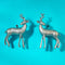 Oxidized Silver Deer-Shaped Statement Earrings from Trenzify Store.