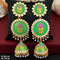 Vibrant Bloom Meenakari Jhumka Earrings from Trenzify Store.
