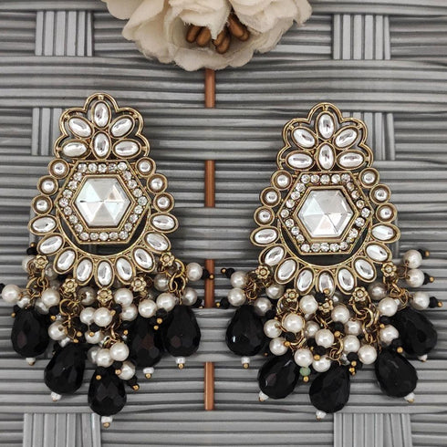 Antique Mehndi Polish Earrings