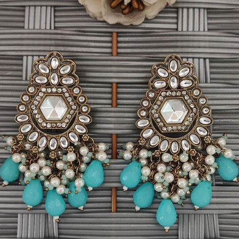 Antique Mehndi Polish Earrings