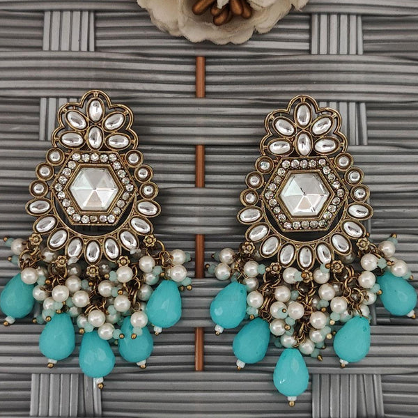 Antique Mehndi Polish Earrings