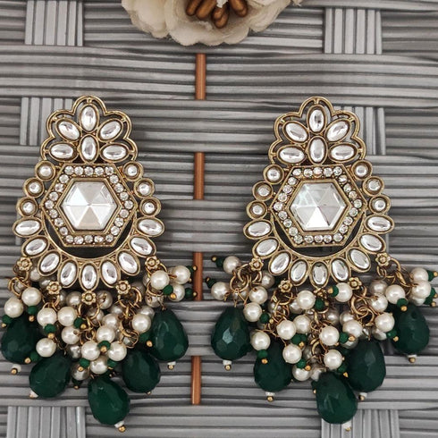Antique Mehndi Polish Earrings