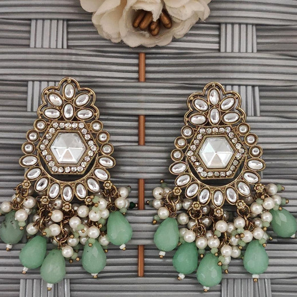 Antique Mehndi Polish Earrings