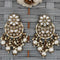 Kundan Pearl Chandbali Earrings from Trenzify Store.