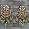 Kundan Pearl Chandbali Earrings from Trenzify Store.