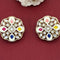 Regal Kundan Blossom Studs from Trenzify Store.
