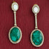 Oval Stone Drop Earrings from Trenzify Store.