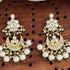 Kundan Crescent Chandbali Earrings from Trenzify Store.