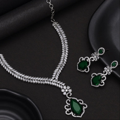 American Diamond Necklace Set