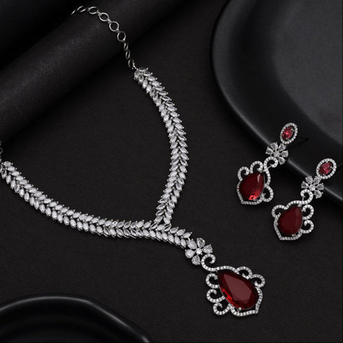 American Diamond Necklace Set